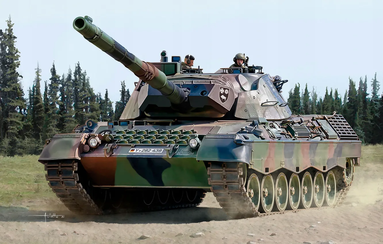 Фото обои Германия, основной боевой танк, ОБТ, Бундесвер, MBT, Auletta, Leopard 1A5