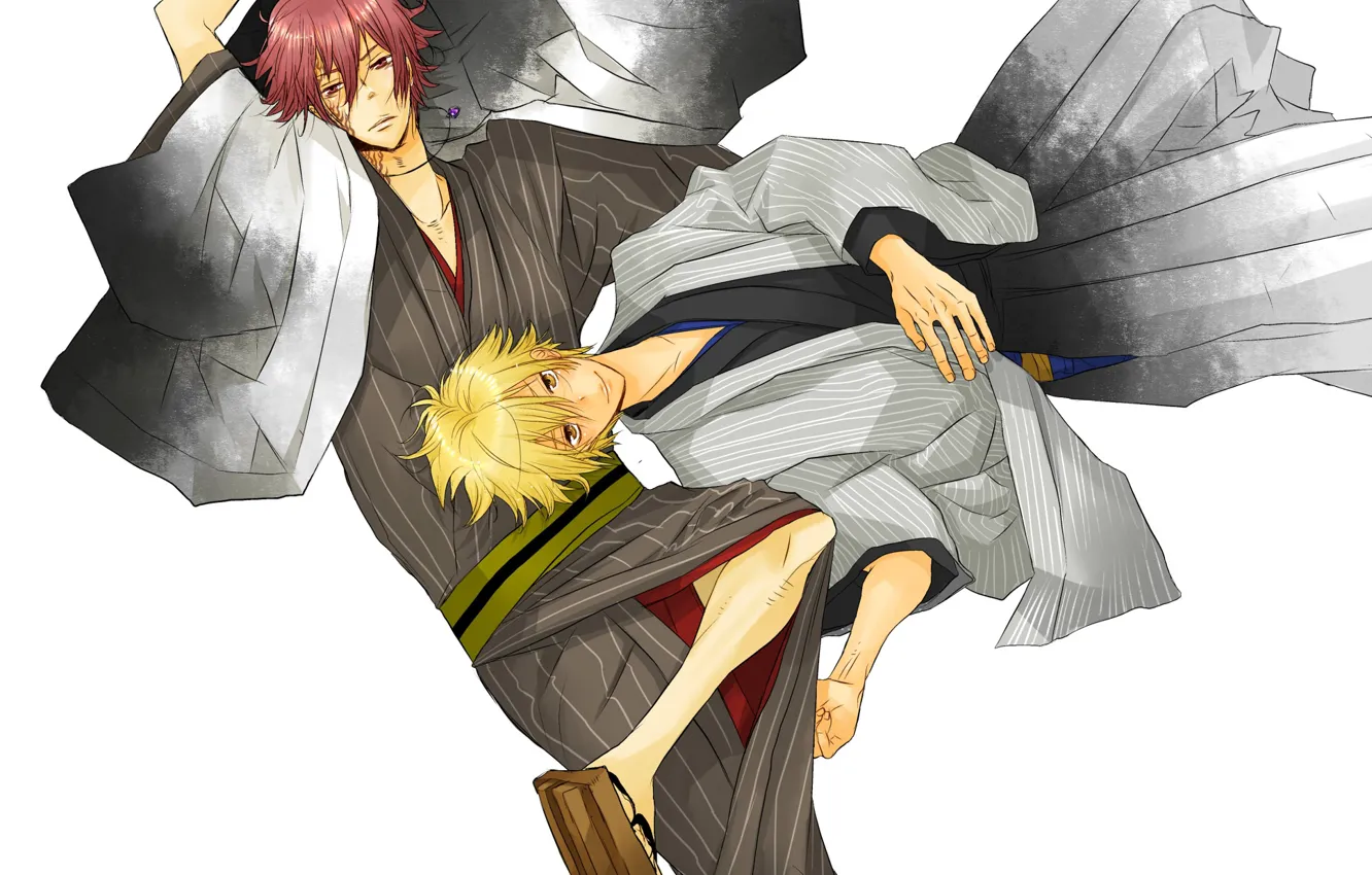 Фото обои белый фон, парни, лень, Katekyo Hitman Reborn, Учитель мафиози Реборн