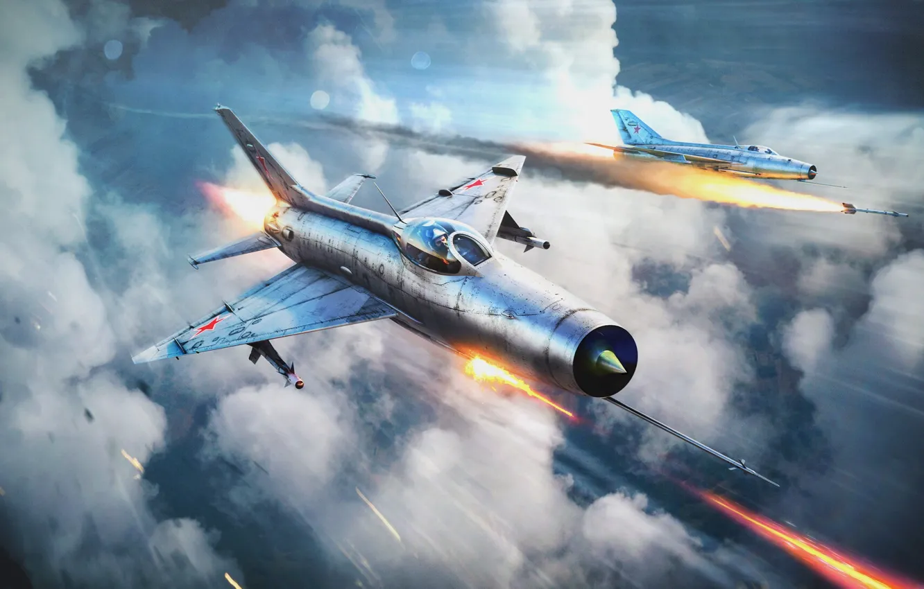 Фото обои небо, облака, война, самолёт, самолёты, War Thunder, Warplane