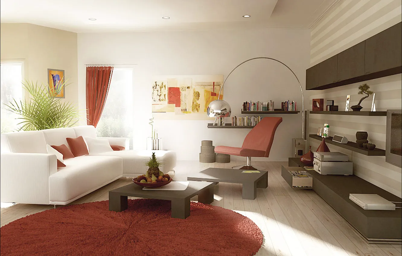 Фото обои дизайн, стиль, интерьер, гостиная, жилая комната