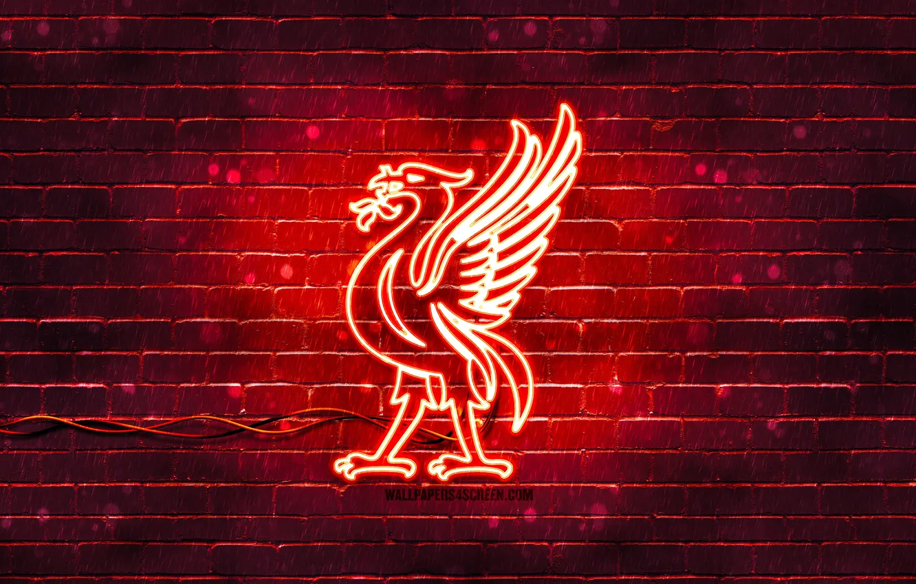 Фото обои Red, Logo, Neon, Football, Liverpool, Liverpool FC, YNWA, Soccer