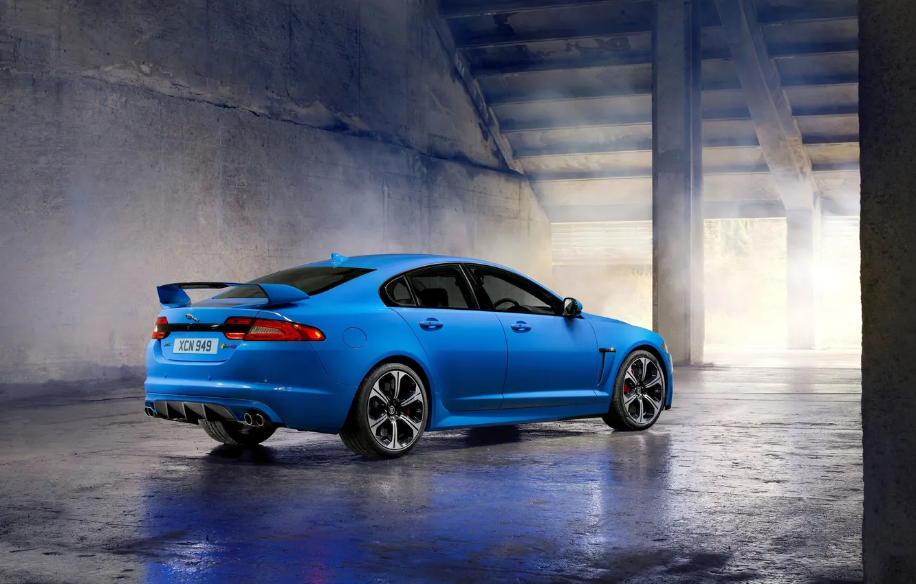 Фото обои Jaguar, Авто, Синий, Колеса, Ягуар, Car, XFR-S