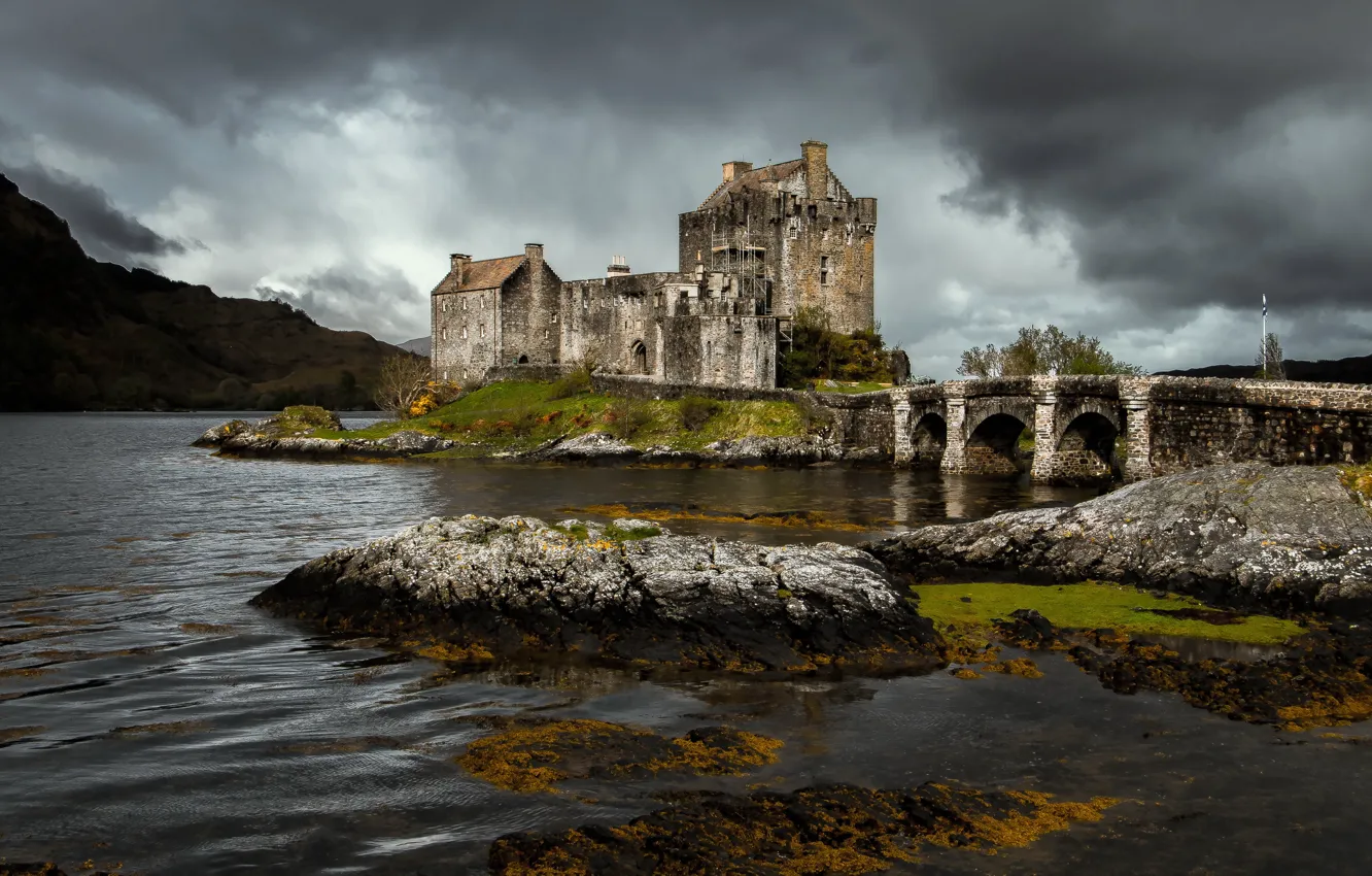Фото обои Scotland, architecture, Eilean Donan castle