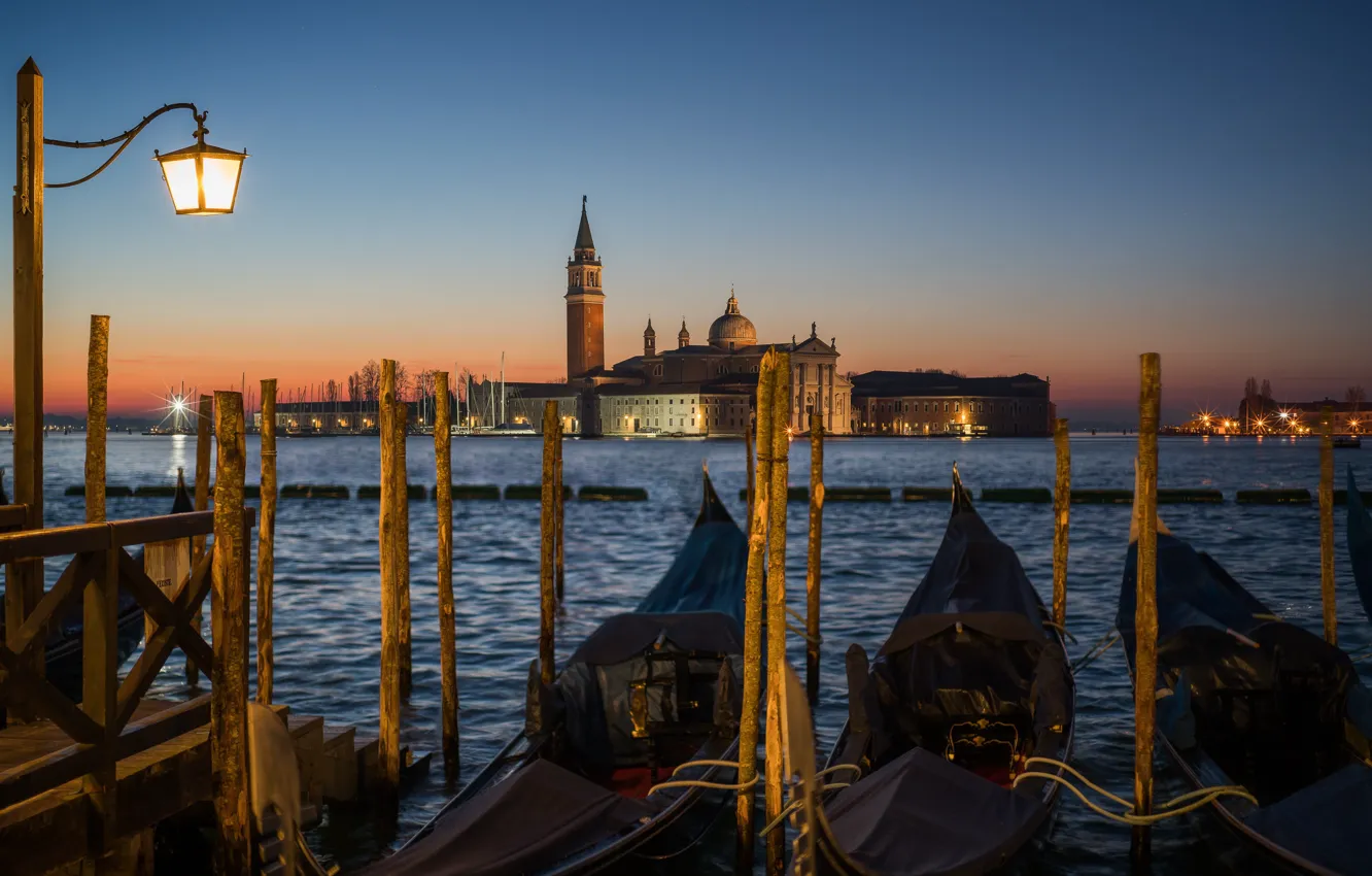 Фото обои Венеция, гондолы, Venice, San Marco, Veneto