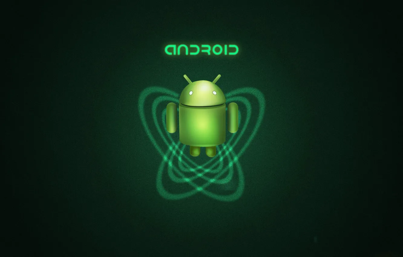 Фото обои green, андроид, android