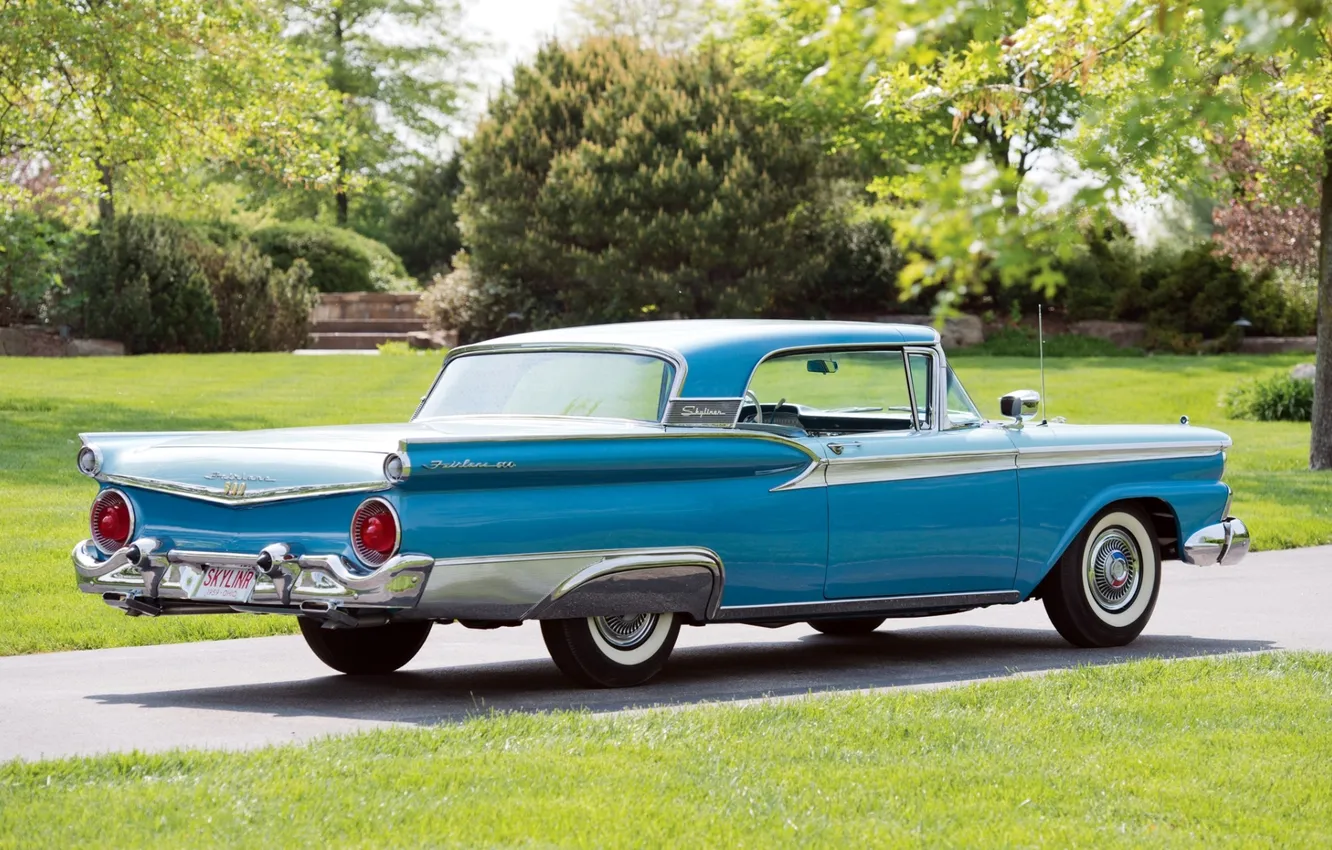 Фото обои Ford, Форд, 500, Hardtop, 1959, Fairlane, Skyliner, Retractable