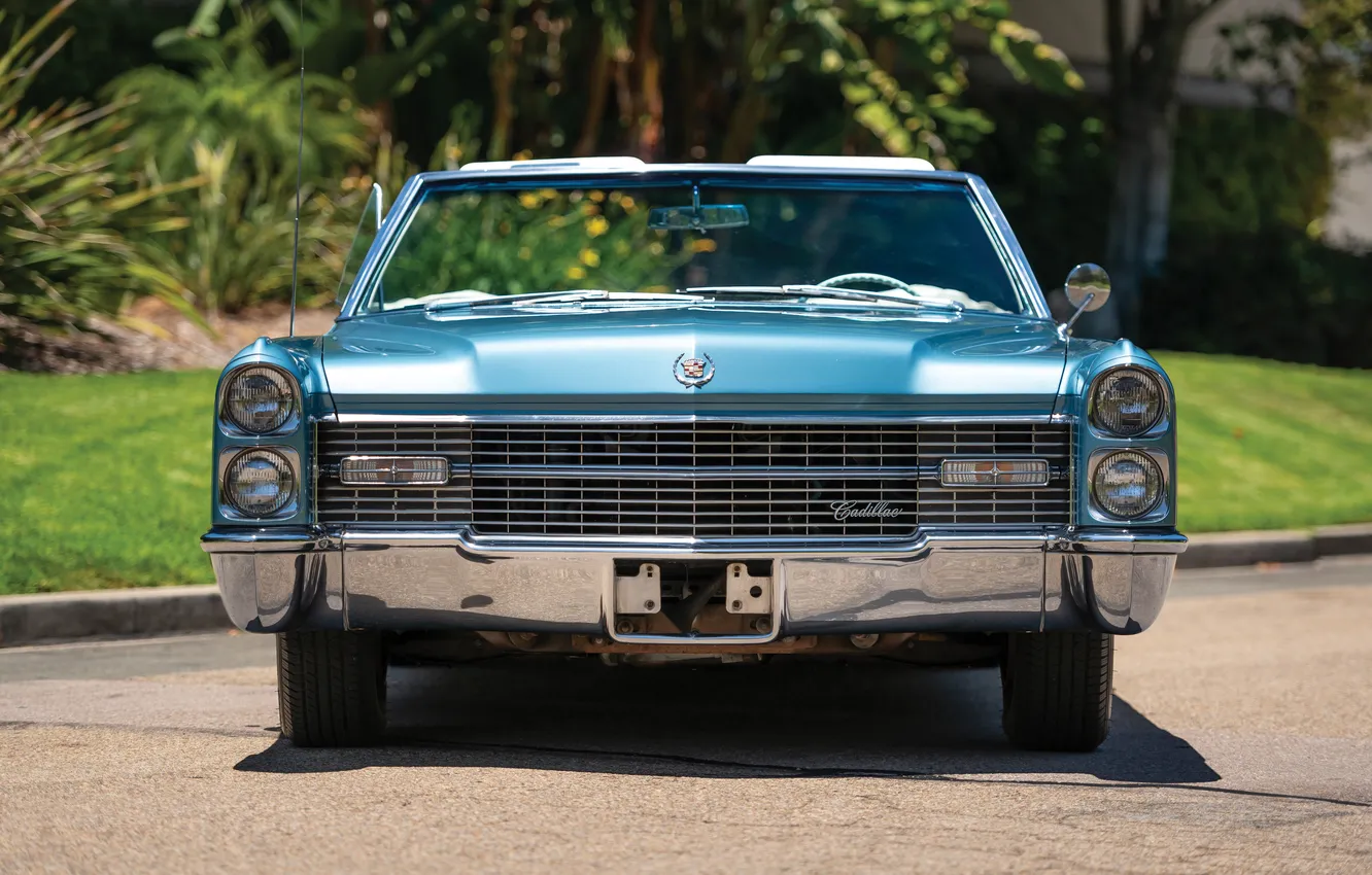 Фото обои Eldorado, Cadillac, 1966, ретро автомобили, Convertible, Fleetwood, Retro Cars, Cadillac Fleetwood Eldorado