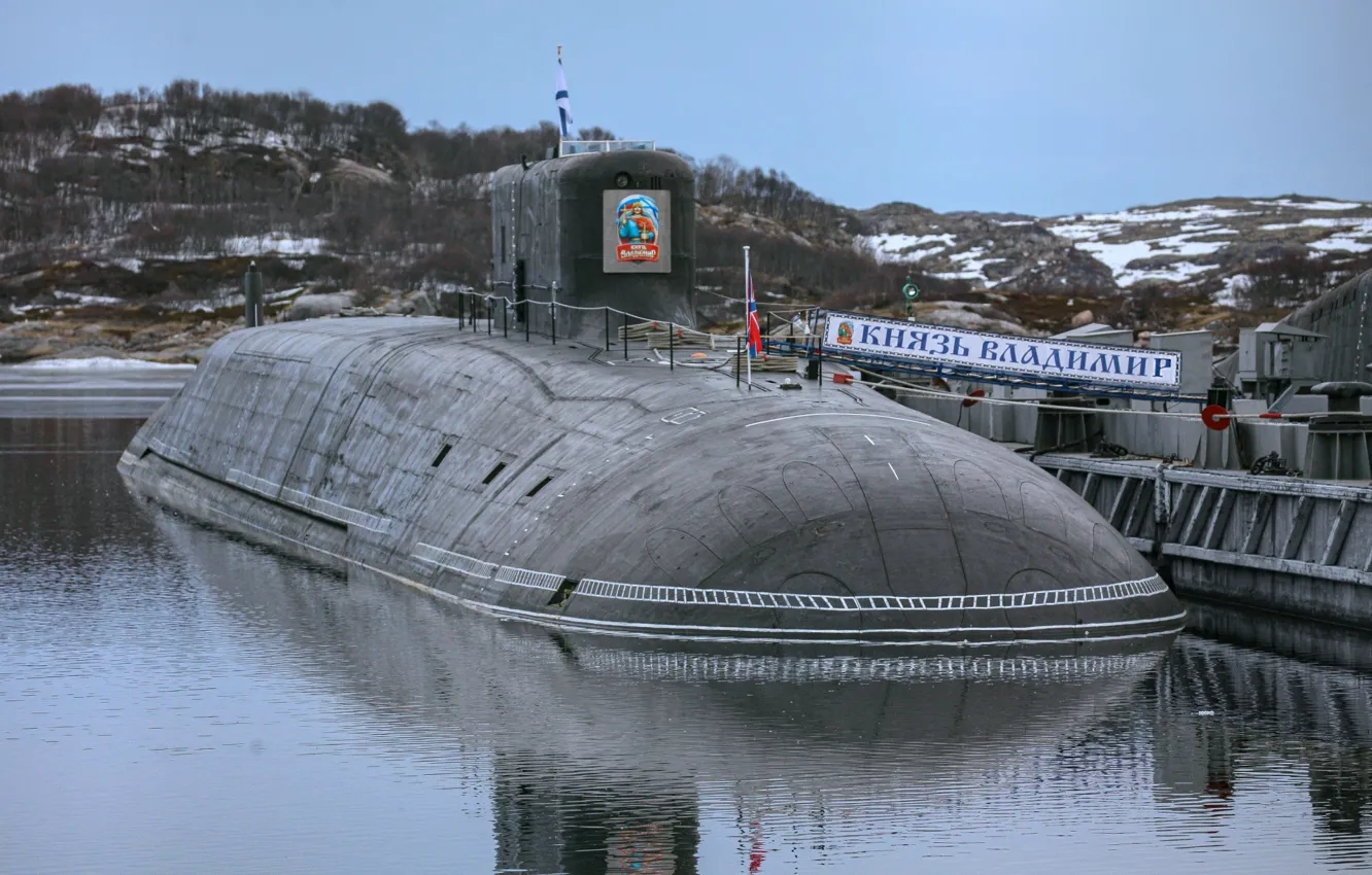 Фото обои подводная лодка, атомная, Князь Владимир