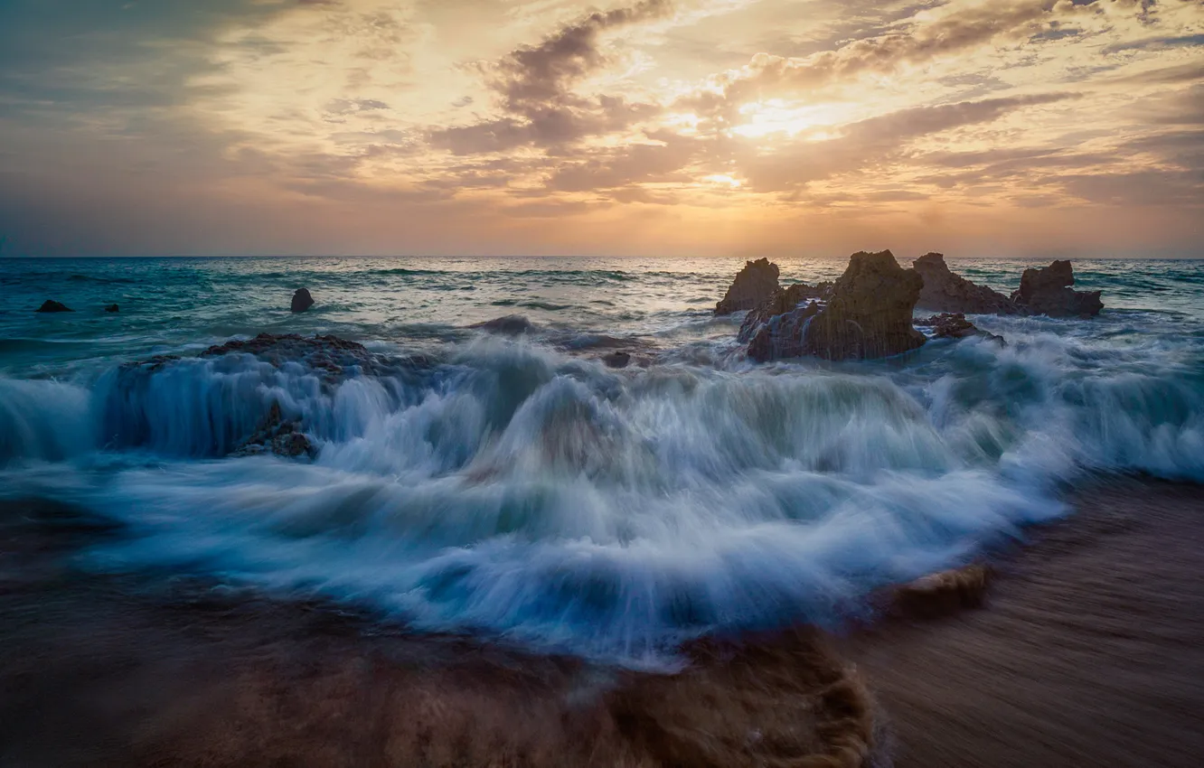 Фото обои Andalusia, roche, Conil de la Frontera