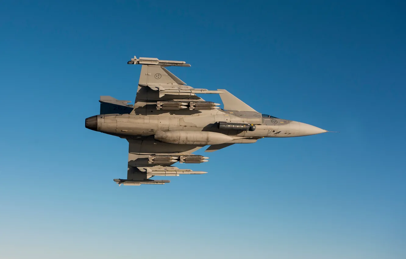 Фото обои Gripen, JAS 39, SAAB, JAS 39 Gripen, JAS 39C Gripen, Swedish airforce