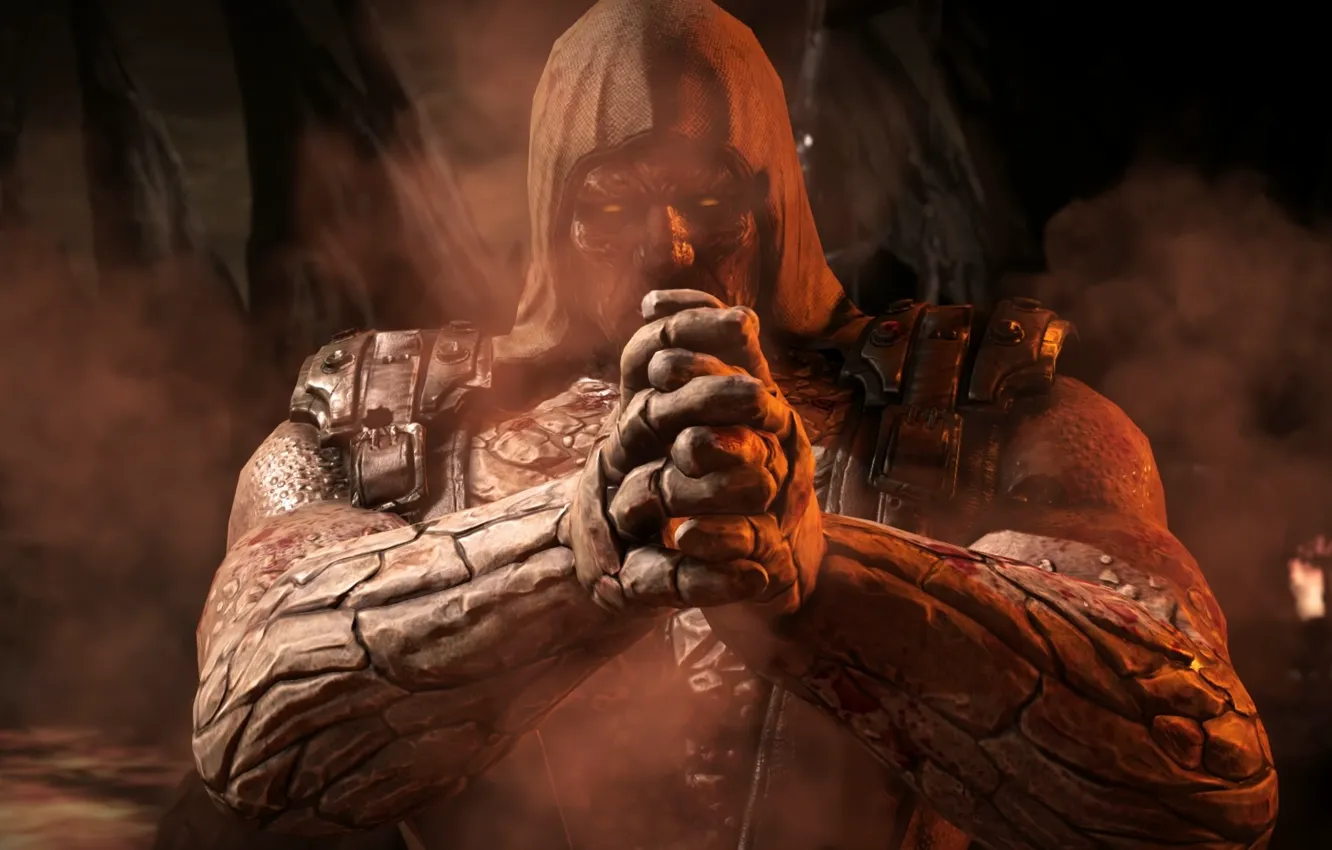 Фото обои маска, боец, ninja, Tremor, Mortal Kombat X
