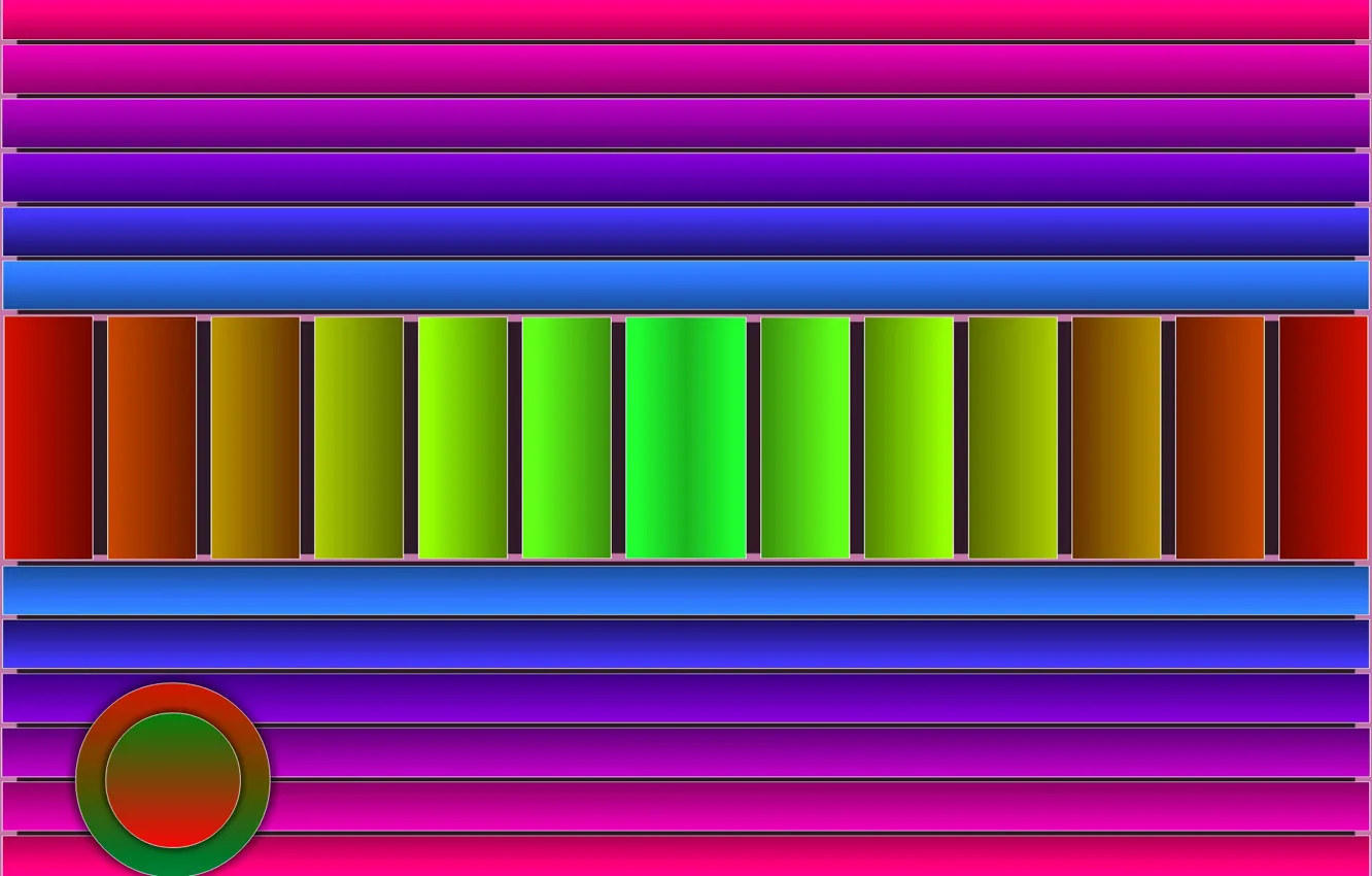 Фото обои круги, полосы, градиент