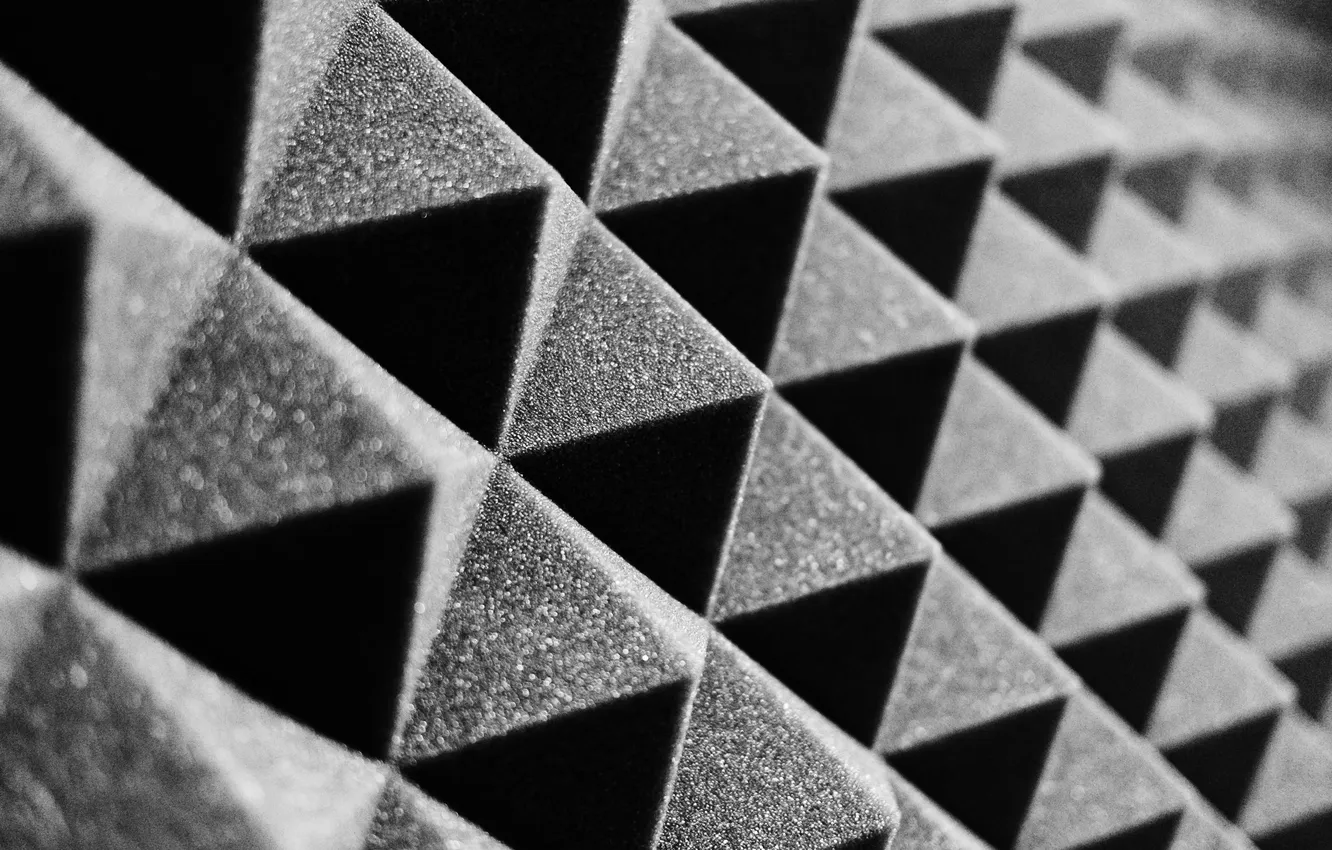 Фото обои wall, shadows, shapes, acoustic panel