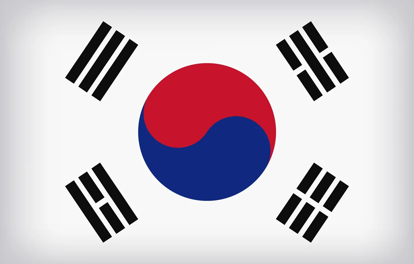 Фото обои South Korea, Flag, Flag Of South Korea, South Korea Large Flag, South Korean Flag