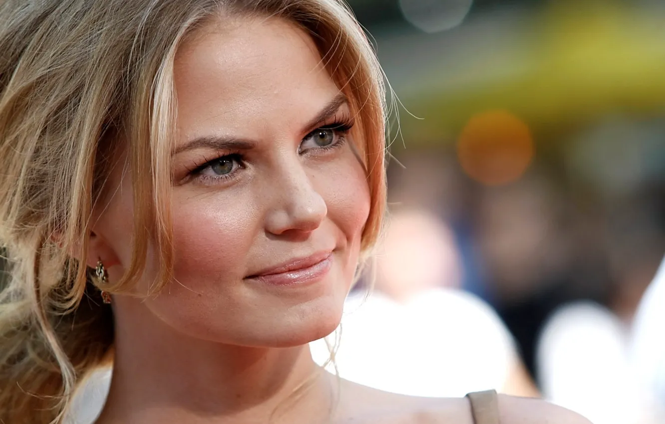 Фото обои взгляд, улыбка, модель, макияж, актриса, Jennifer Morrison, Дженнифер Моррисон, hair
