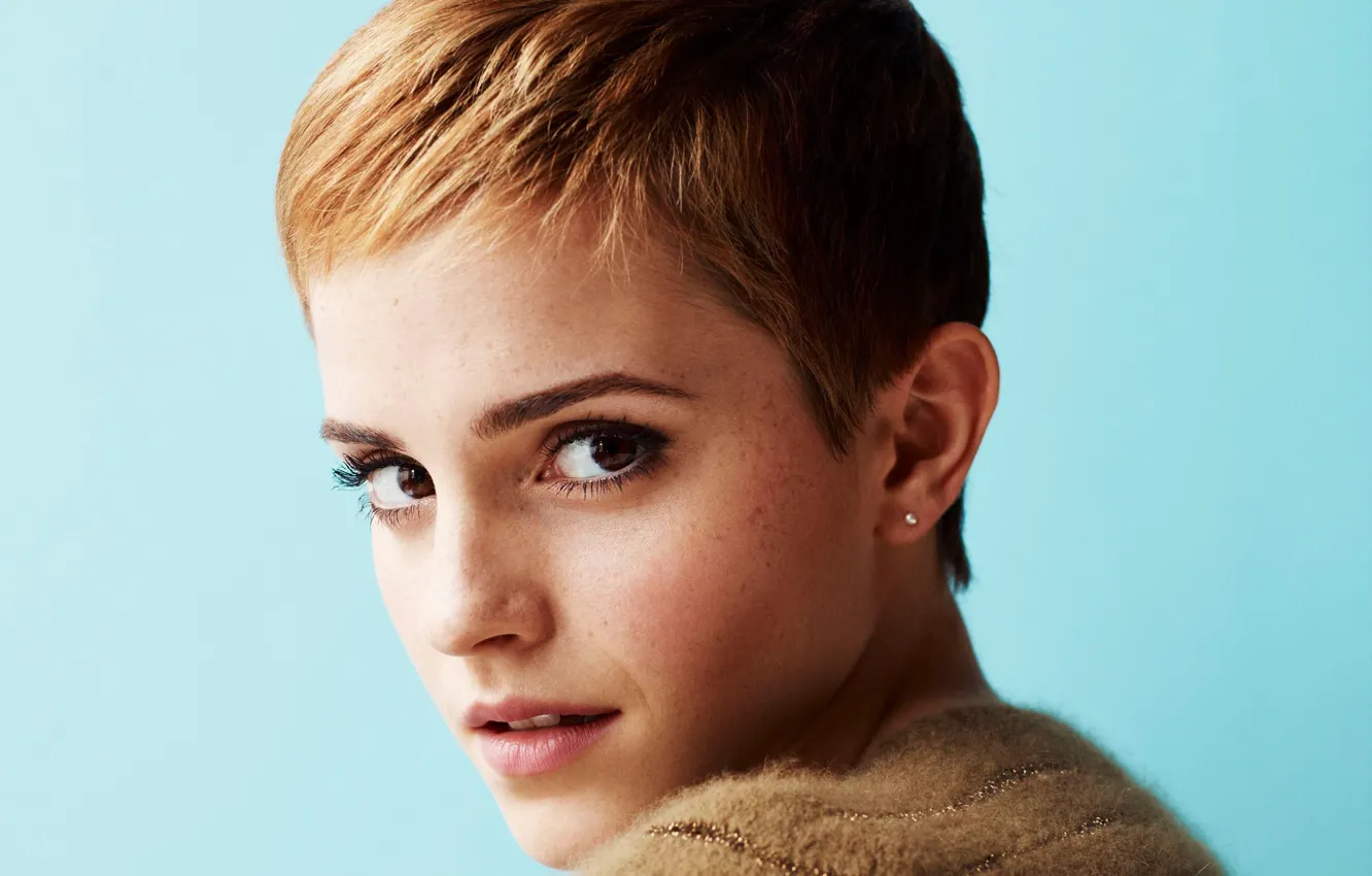 Фото обои взгляд, актриса, знаменитость, эмма уотсон, emma watson