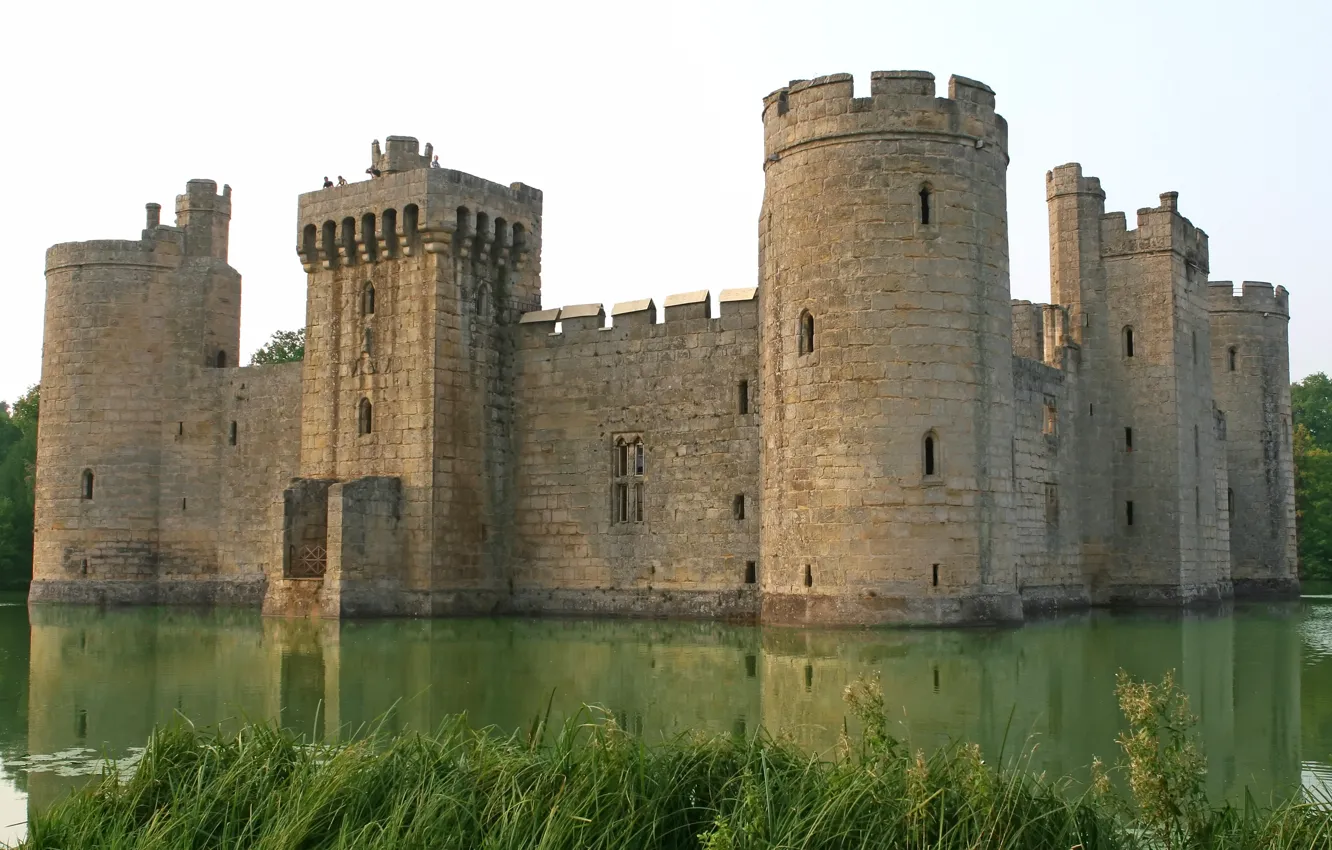 Фото обои tower, water, fortress, castle, moat