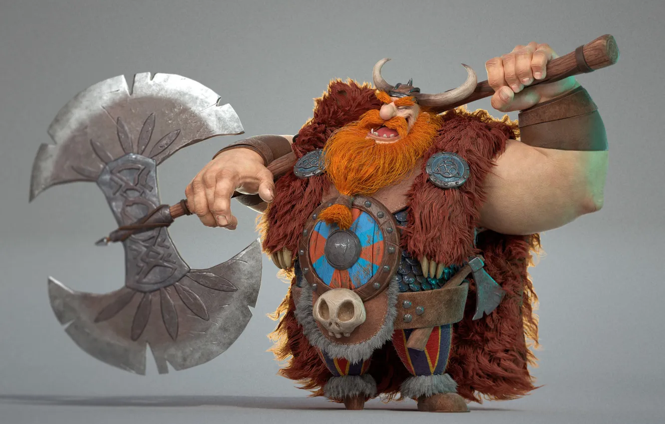 Фото обои viking, 3D, лабрис, otavio liborio, Bjorn!