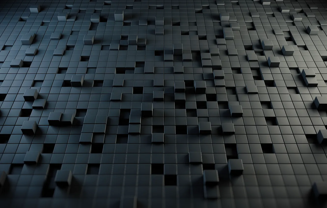 Фото обои абстракция, стиль, кубы, style, abstraction, cubes, 2560x1600, puzzle