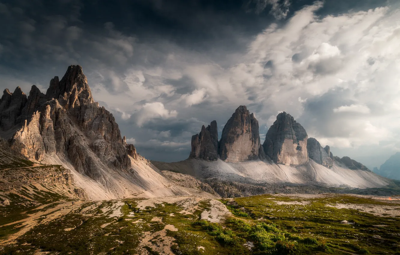 Фото обои горы, Италия, Доломиты