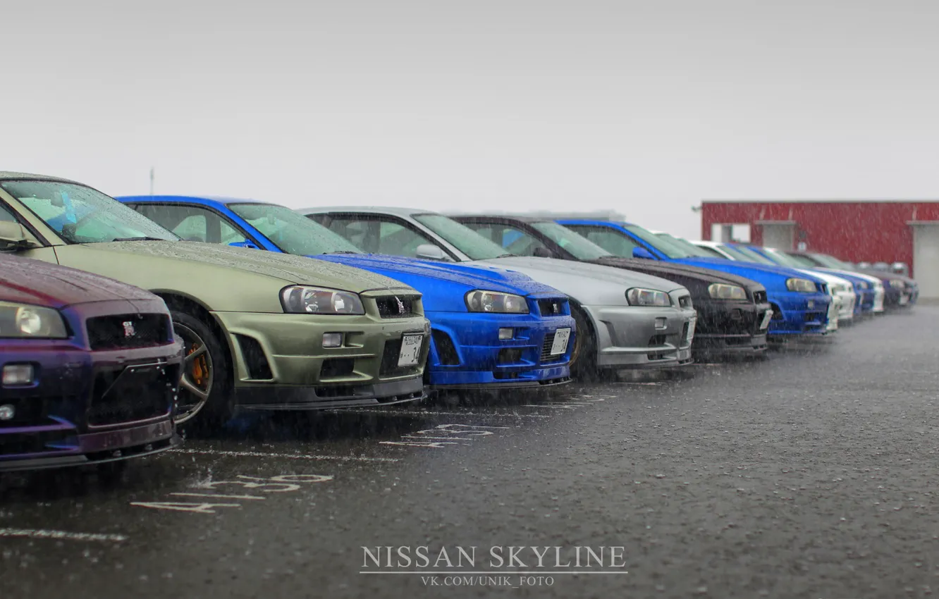 Фото обои nissan, skyline, r34