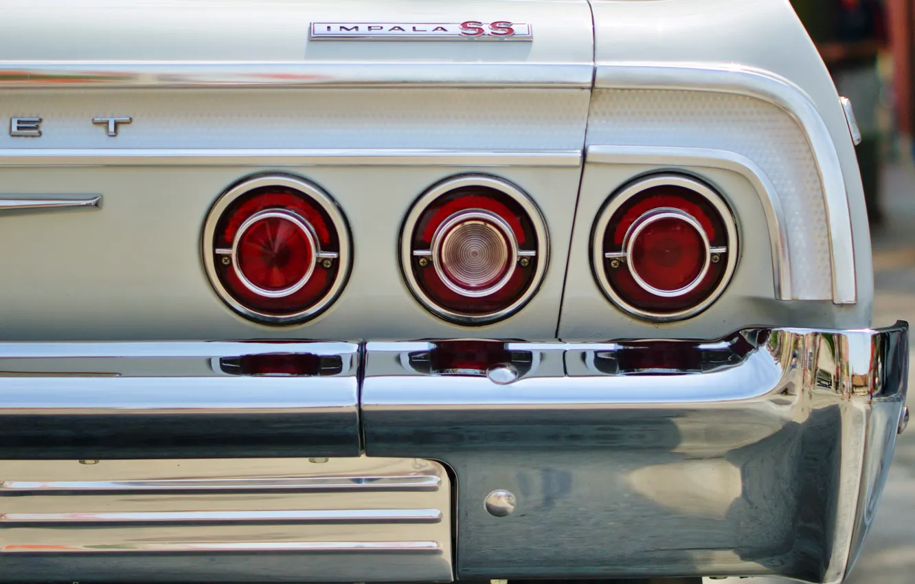 Фото обои машина, фонари, Chevrolet impala