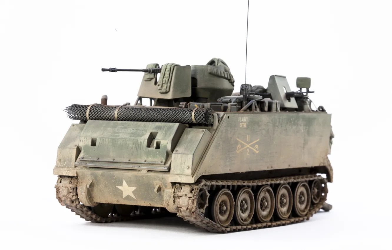Фото обои игрушка, бронетранспортёр, моделька, M113A1, ACAV