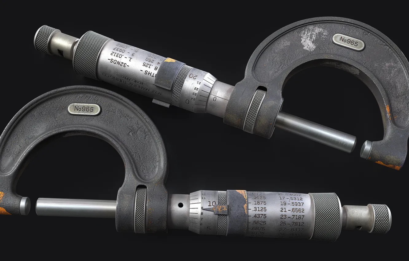 Фото обои точность, Мерительный инструмент, Микрометр