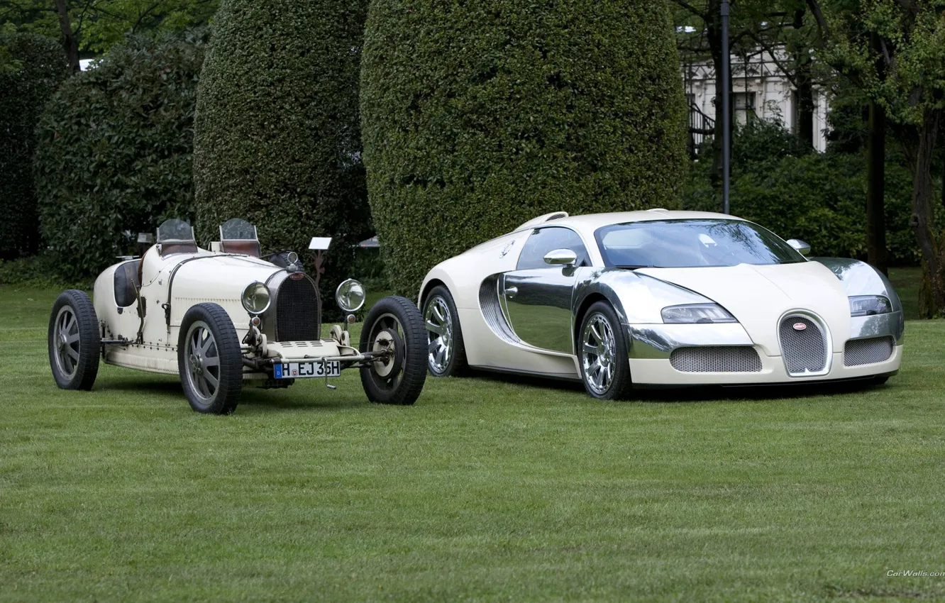 Фото обои белый, Bugatti, veyron