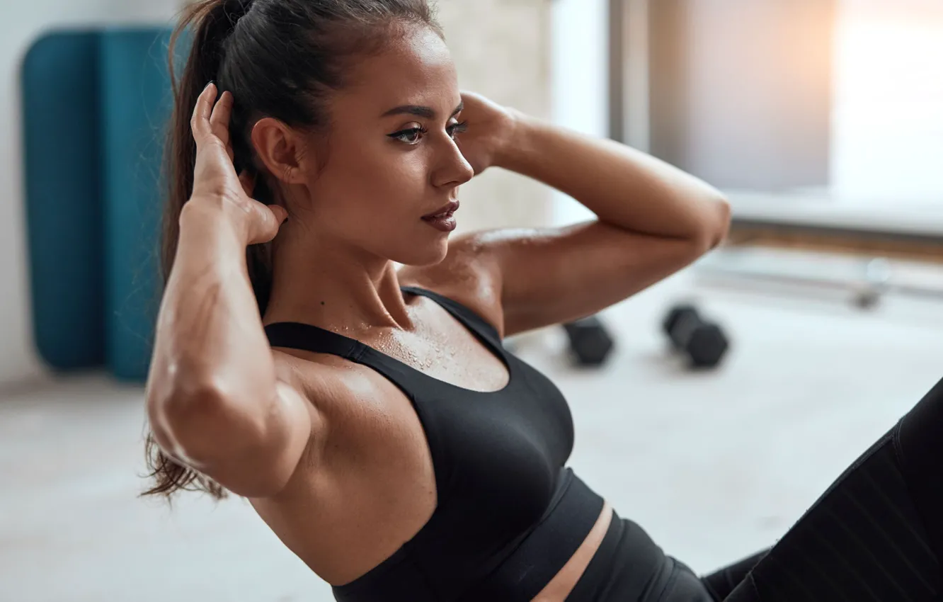 Фото обои фигура, фитнес, пресс, pose, тренировка, workout, fitness, training