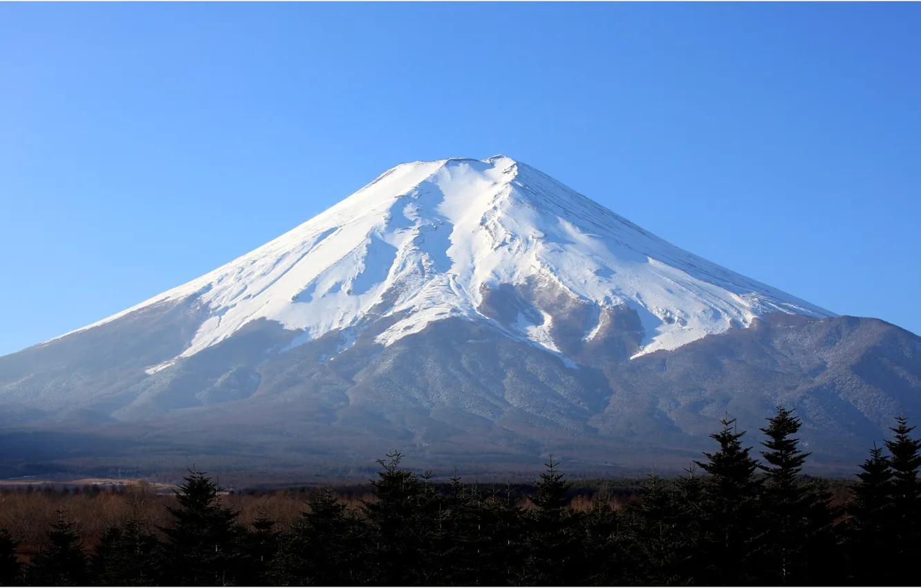 Фото обои фон, widescreen, обои, япония, гора, вулкан, wallpaper, фудзи