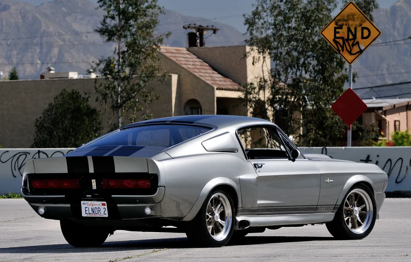 Фото обои фон, знак, Mustang, Ford, GT500, Форд, Мустанг, Eleanor