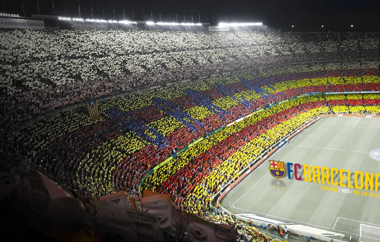 Фото обои wallpaper, football, Spain, Camp Nou, FC Barcelona, Catalonia, Mes Que un Club, More Then a …