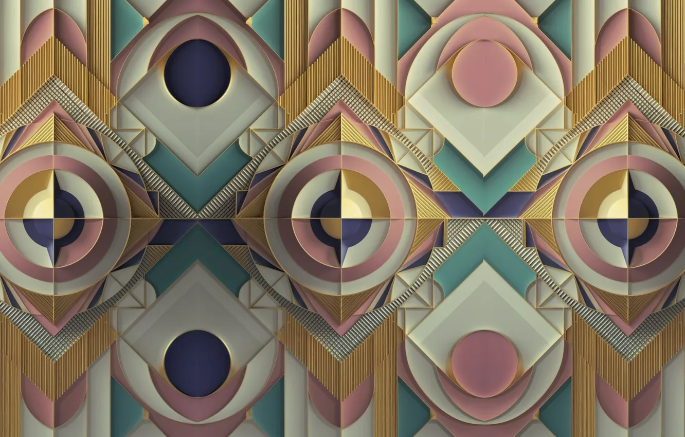 Фото обои design, art, fractal, illustration
