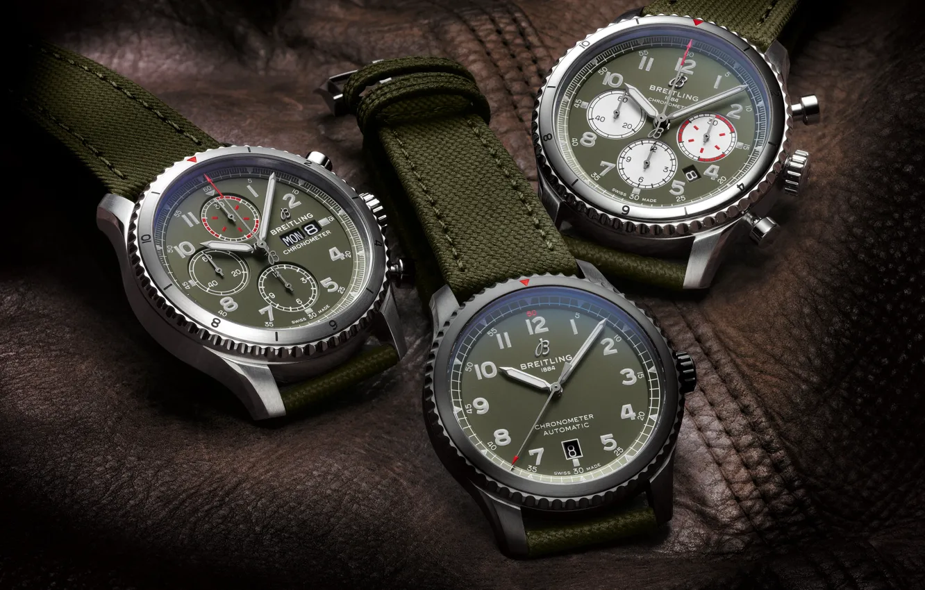 Фото обои Breitling, Swiss Luxury Watches, швейцарские наручные часы класса люкс, analog watch, Брайтлинг, Aviator 8 B01 …
