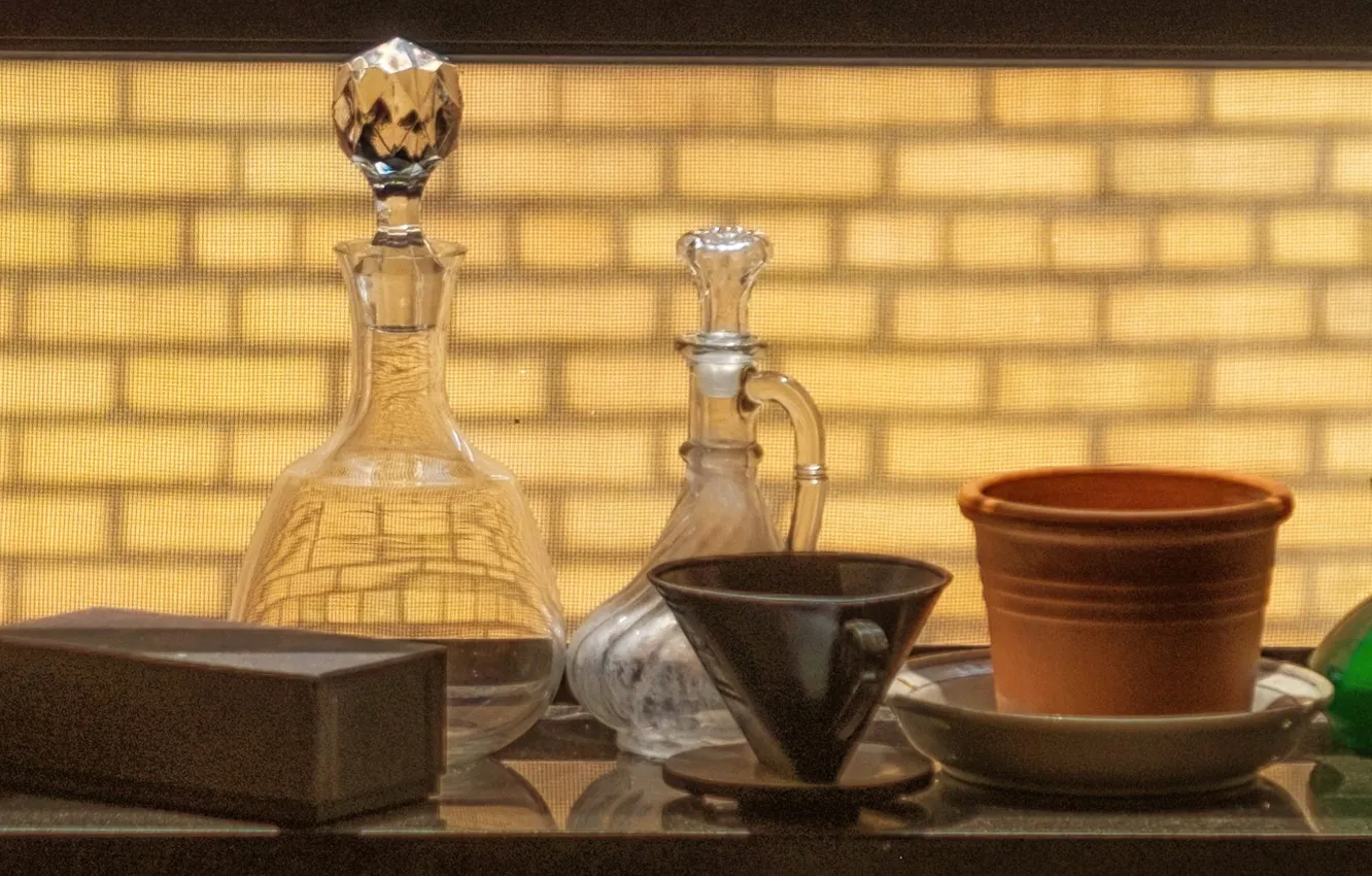 Фото обои чайник, чашка, посуда, кувшин, натюрморт, графин