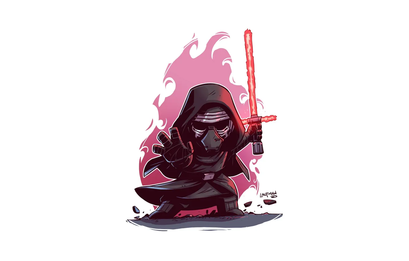 Фото обои Star wars, Derek Laufman, Kylo ren