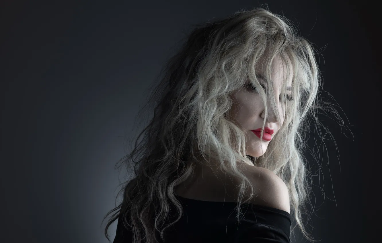 Фото обои взгляд, девушка, портрет