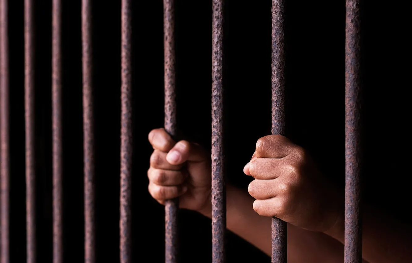 Фото обои bars, prisoner, absence of freedom