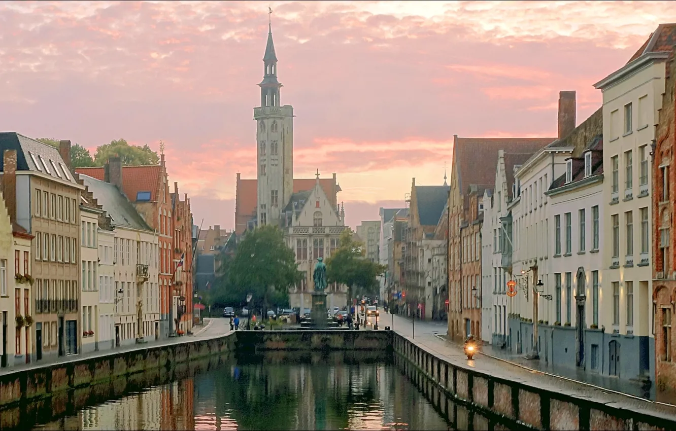 Фото обои city, Brugge, Europa, metropolis