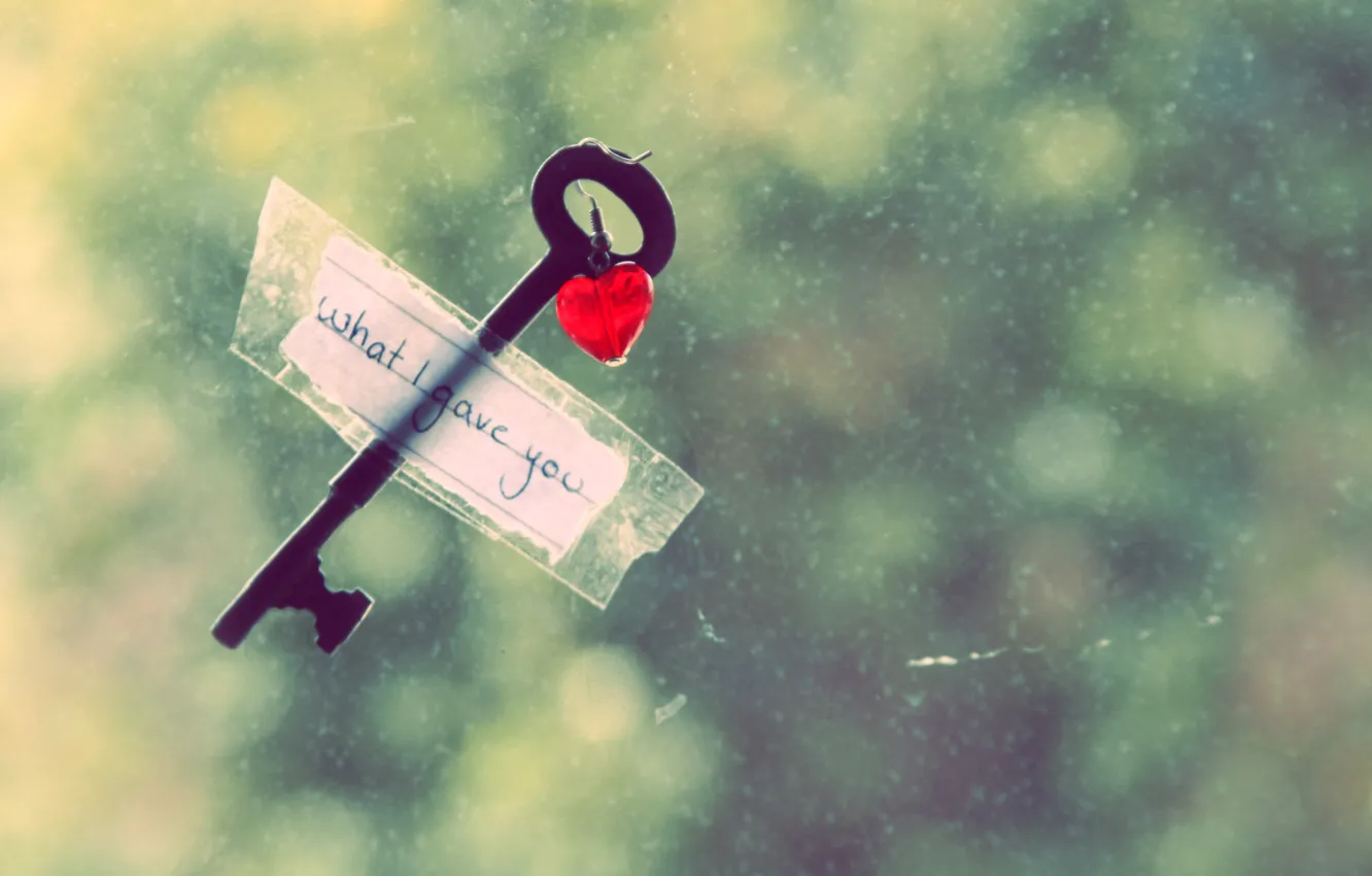 Фото обои любовь, надпись, сердце, ключ, окно, записка, love, признание