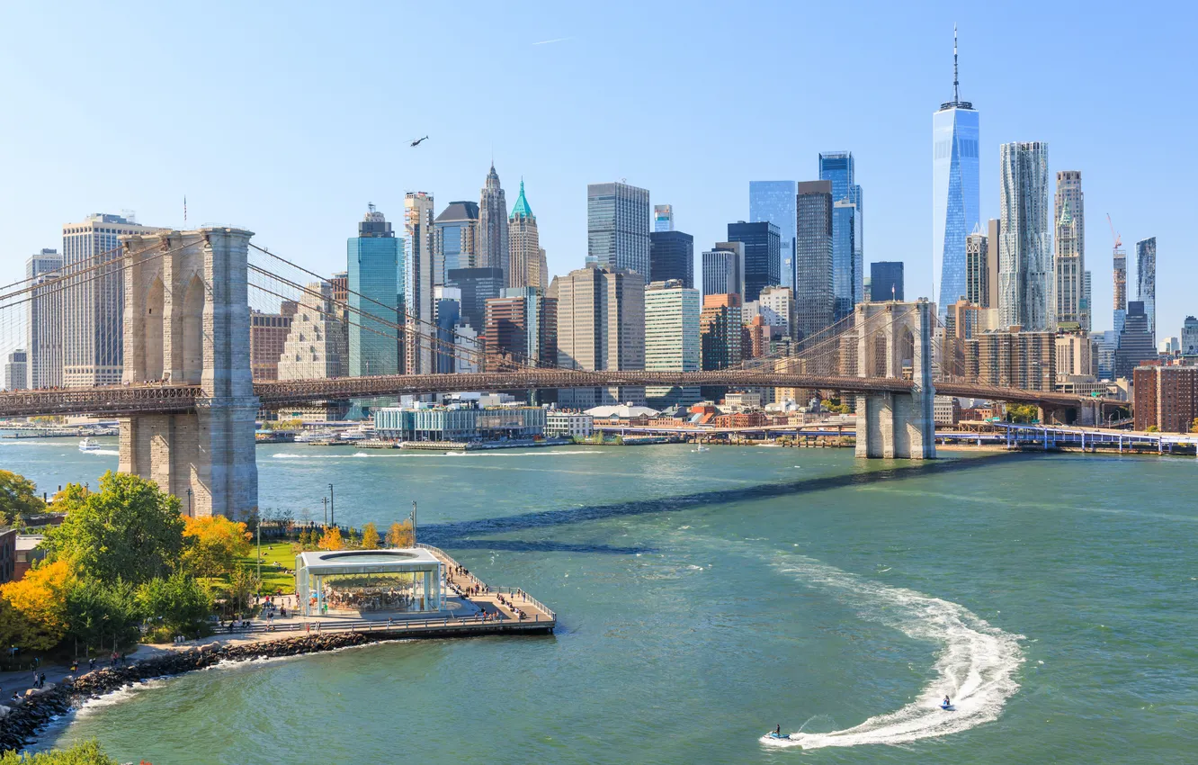 Фото обои new york, skyscraper, island, new york city, urban, tourism, financial