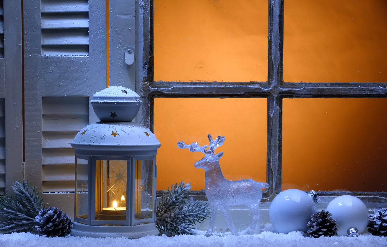 Фото обои зима, снег, Новый Год, Рождество, light, Christmas, winter, snow
