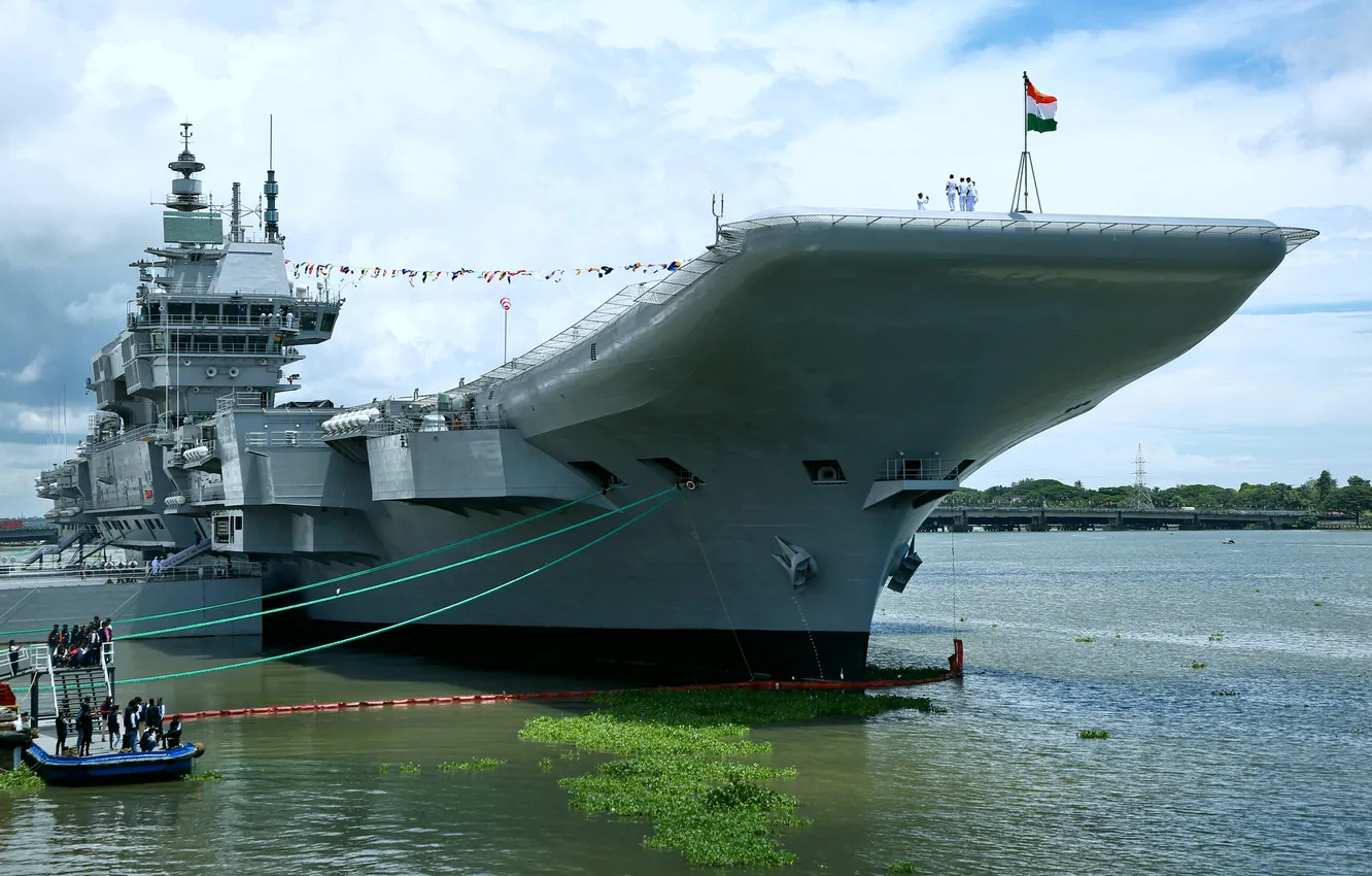 Фото обои Авианосец, ВМС Индии, INS Vikrant