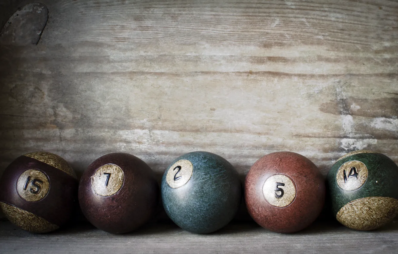 Фото обои фон, шары, бильярд