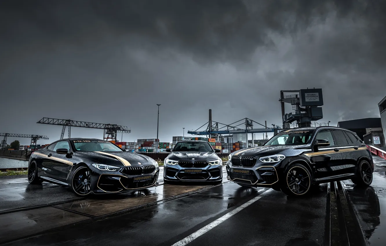Фото обои BMW, Manhart, M5, 8-Series, F90, 2019, X3M, G01