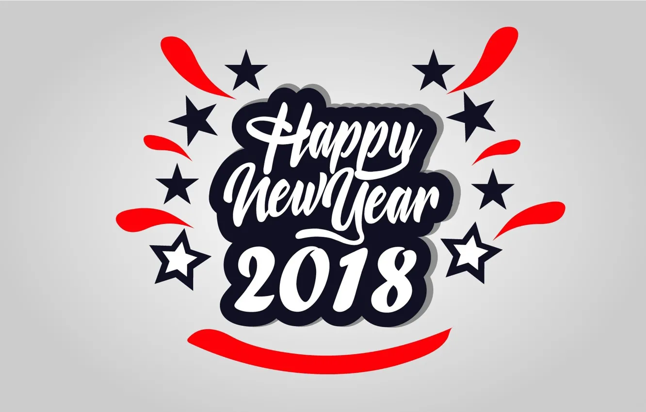 Фото обои фон, Новый Год, 2018, New Year, Happy