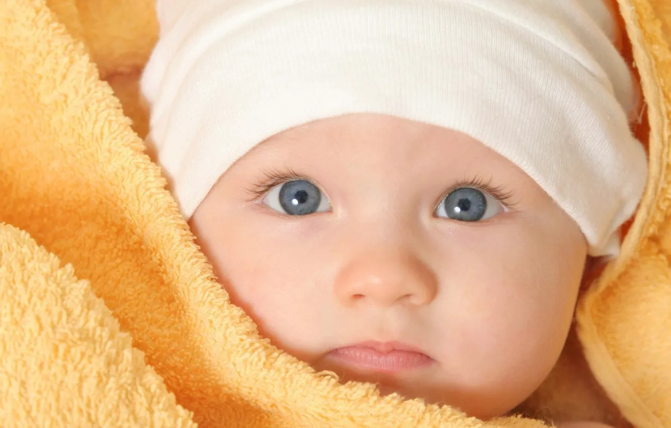 Фото обои child, babe, Blue eyes, Beautiful Baby, bantling