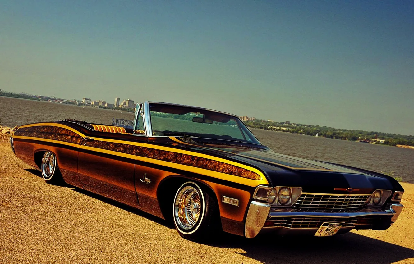 Фото обои Impala, Lowrider, Custom, Low, 1968 Year