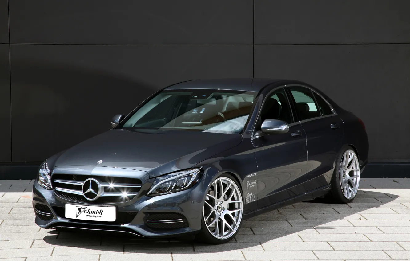 Фото обои Mercedes-Benz, Design, Stance, C-Class, W205, Schmidt Revolution